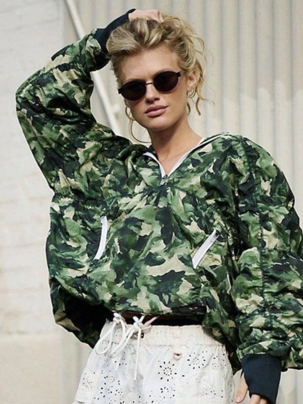 NEW Free people movement happy camper camo green $168